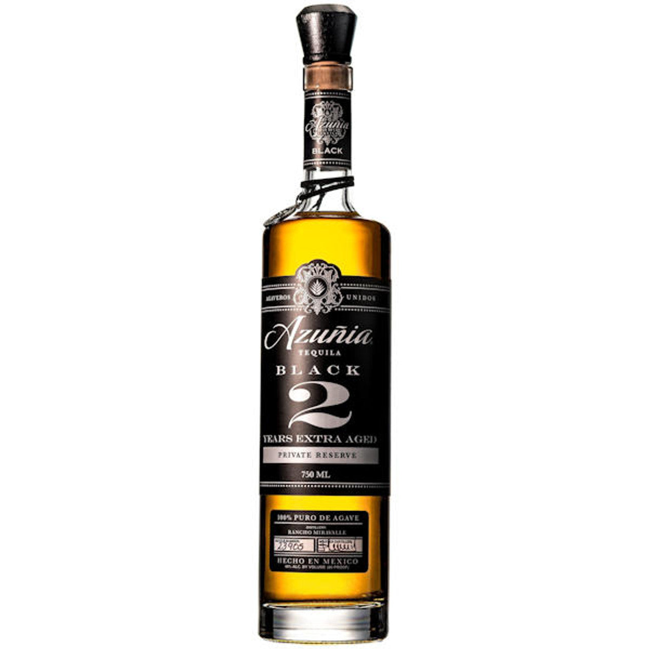 Azuñia Tequila Añejo Black 2 Years Aged