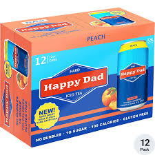 Happy Dad Hard Peach Tea 12 Pack