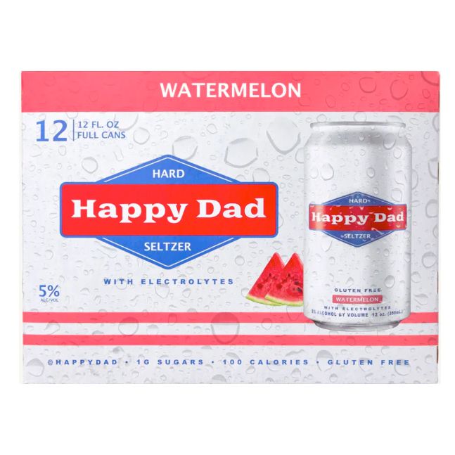Happy Dad Hard Seltzer Watermelon
