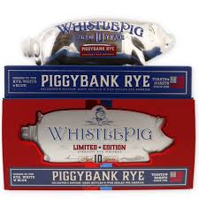 WhistlePig PiggyBank Rye 10 Year Old Rye White and Blue Limited Edition