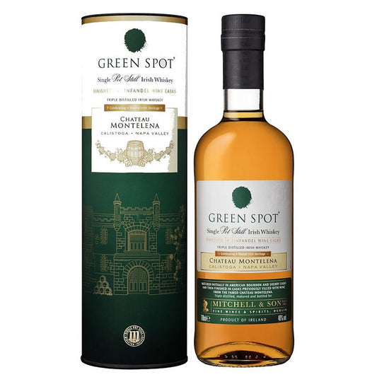 Green Spot Single Pot Still Irish Whiskey Finished in Zinfandel Wine Cask Chateau Montelena