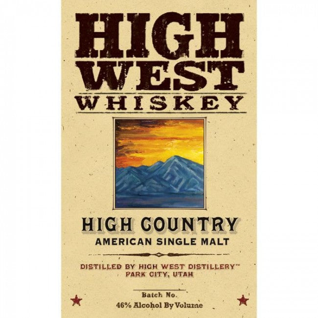 High West High Country Whiskey American Single Malt Whiskey