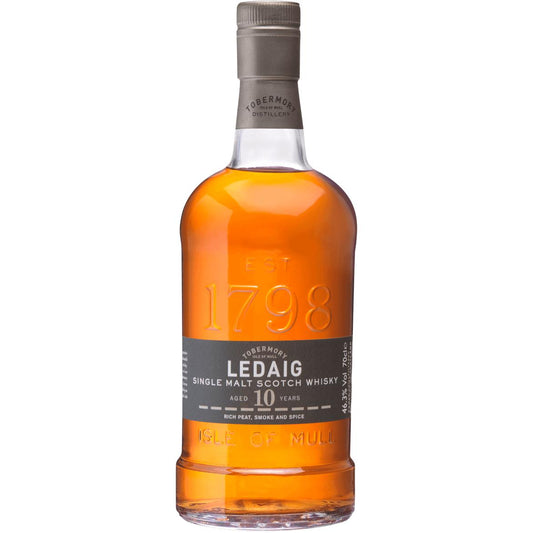 Ledaig Aged 10 Years Single Malt Scotch Whiskey