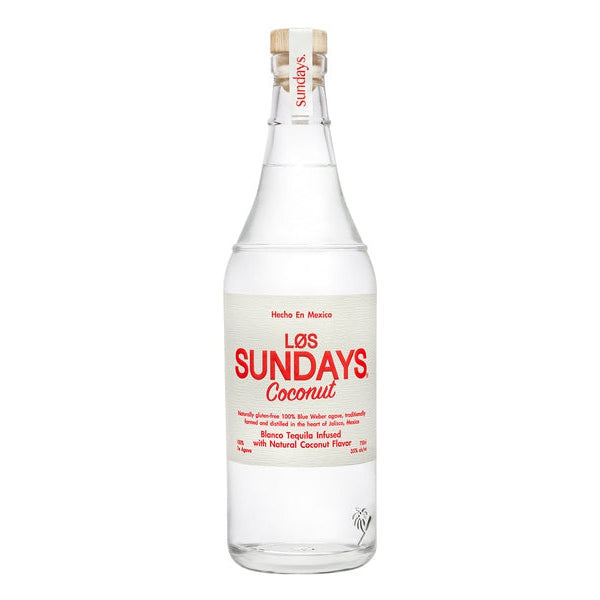 Los Sundays Blanco tequila Infused with Natural Coconut Flavor - Grapes & Hops Deli