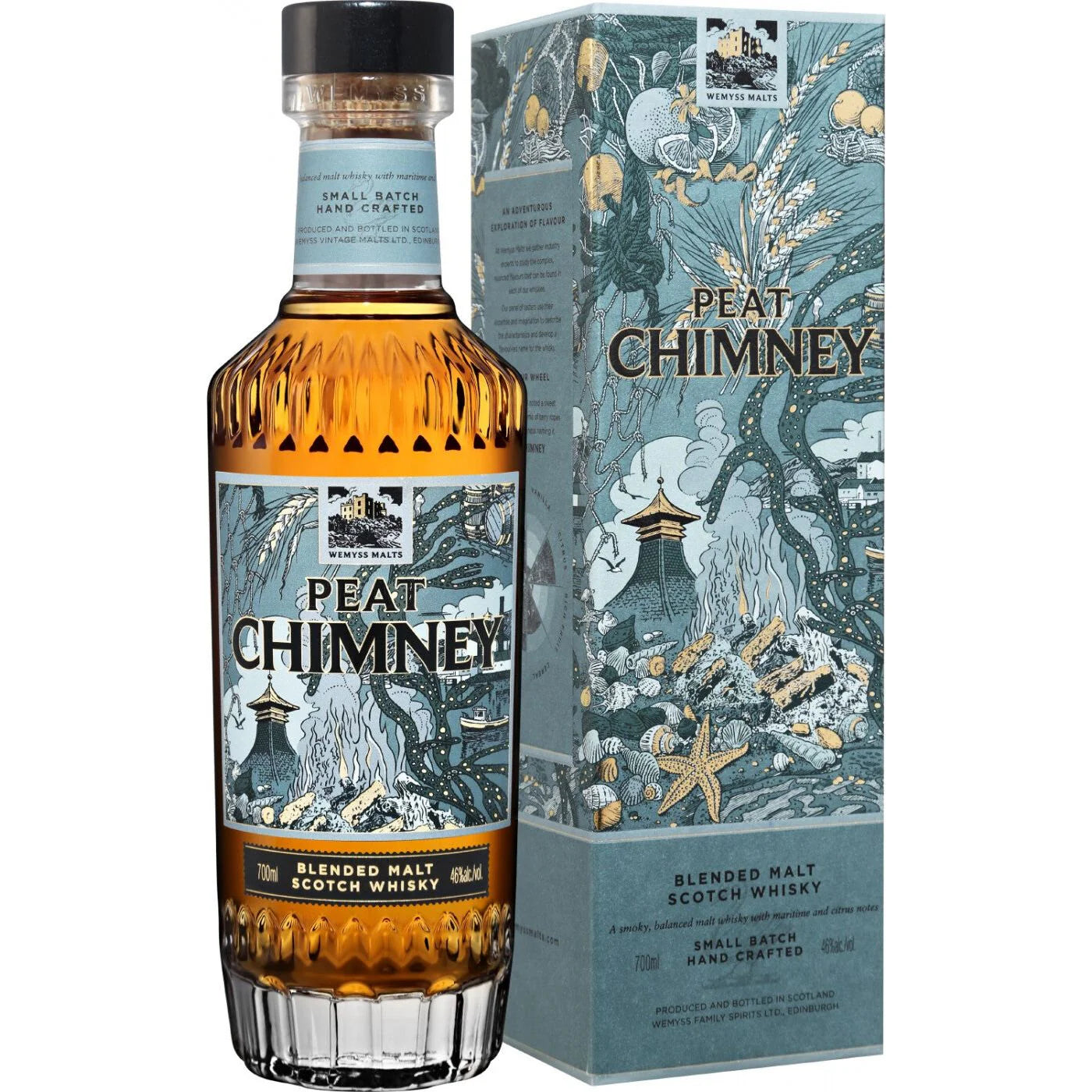 Wemyss Malts Peat Chimney Blended Malt Scotch Small Batch