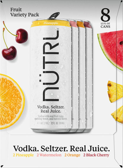 Nutrl Vodka Seltzer  Fruit Variety Pack