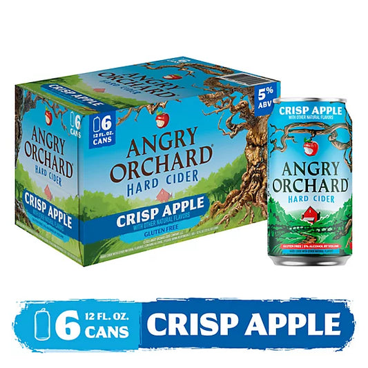 Angry Orchard Crisp Apple Hard Cider  Cans - 6-12 Fl. Oz.