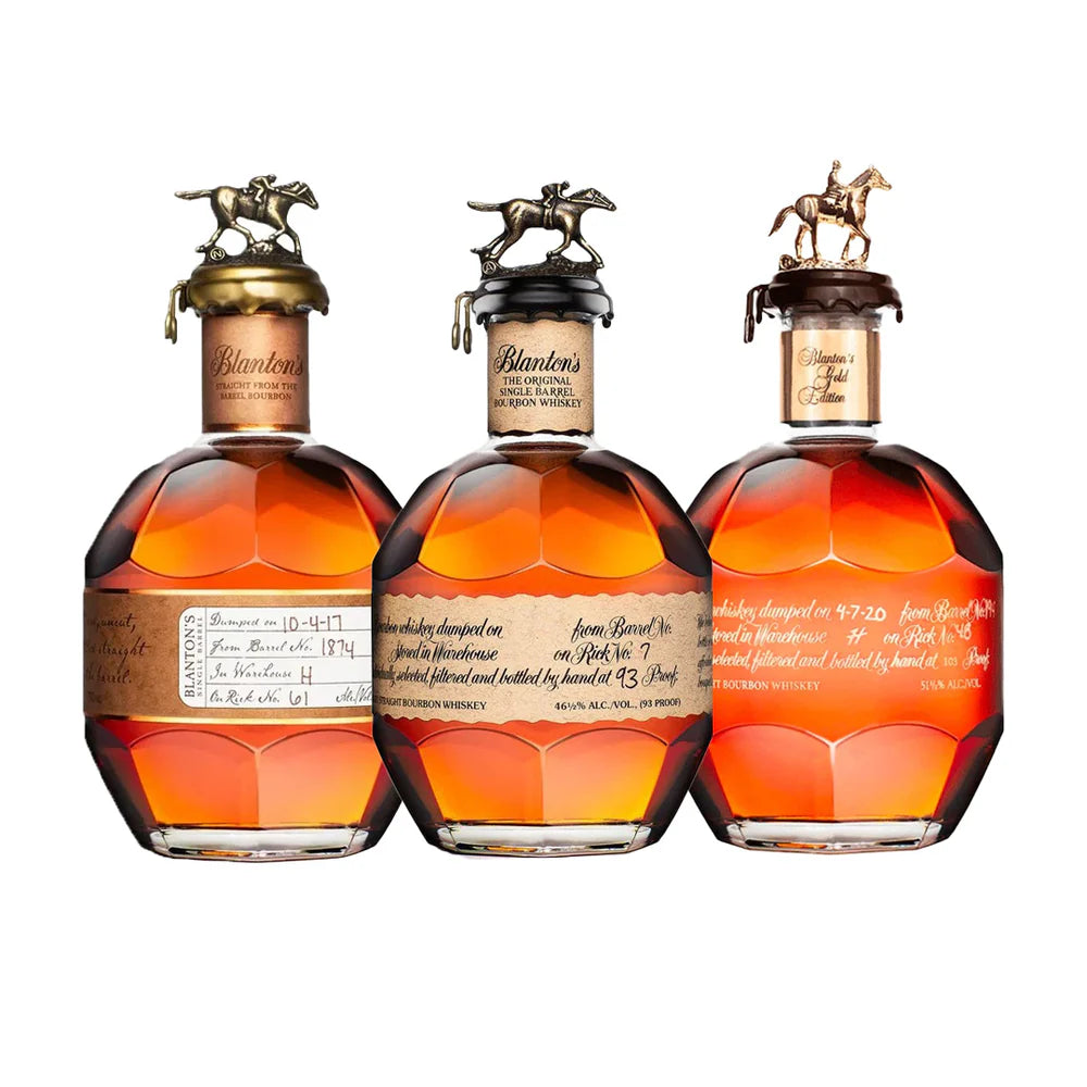 Blanton’s Barrel-Select 3-Bottle Bundle – Original Single Barrel, Gold Edition & Straight From the Barrel