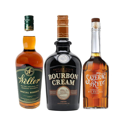 Weller Special Reserve Cream 3-Bottle Bundle – Weller Special Reserve, Sazerac Rye & Buffalo Trace Bourbon Cream