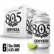 Firestone Walker 805 Cerveza Lager With Lime Craft Beer 6 Pack Cans