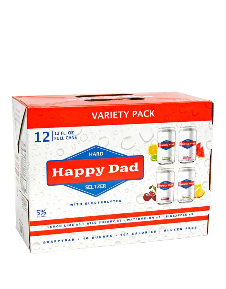 Happy Dad Hard Seltzer Variety Pack-12 Pack