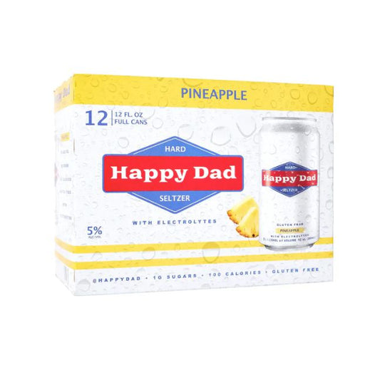 Happy Dad Hard Seltzer Pineapple