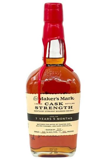 Maker’s Mark Bourbon Cask Strength 7 Year Old Limited Kentucky Straight Bourbon Whiskey