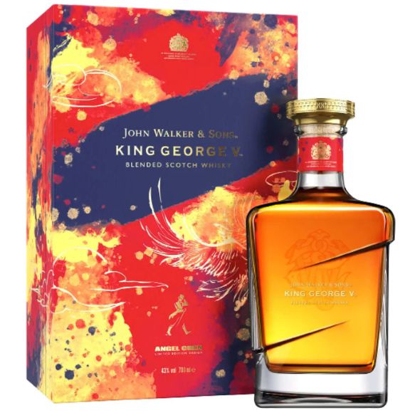 Johnnie Walker and Sons King George V Blended Scotch Whiskey Angel Chen Limited Edition Design