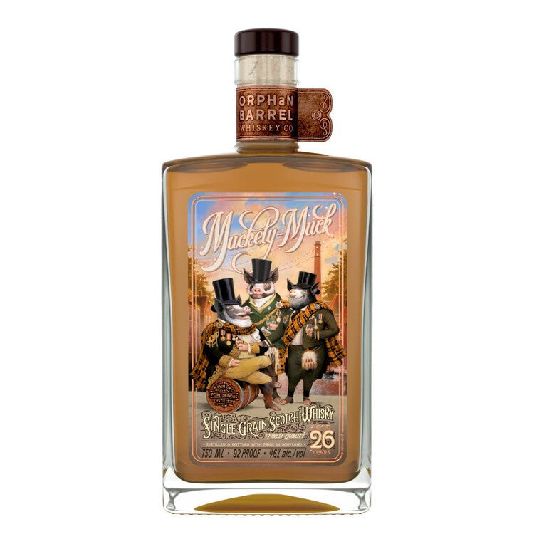 Muckety Muck whiskey 26 years single grain scotch whiskey