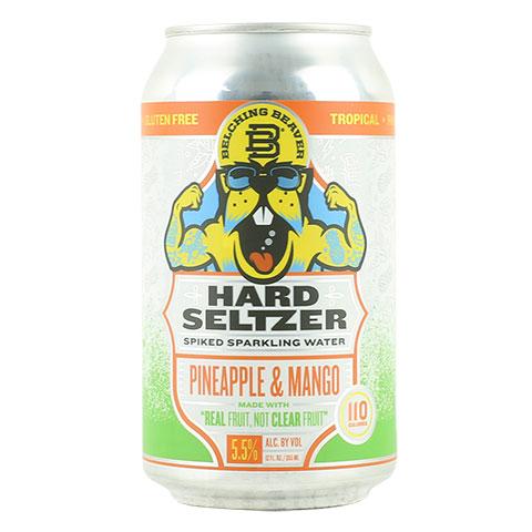 Belching Beaver Hard Seltzer Pineapple and Mango
