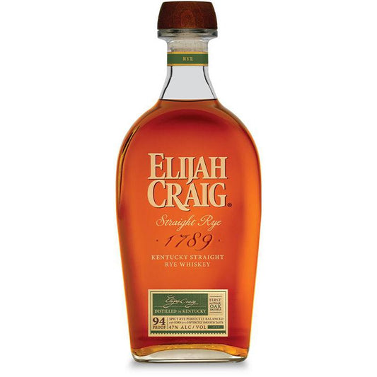 Elijah Craig Straight Rye Kentucky Straight Rye Whiskey
