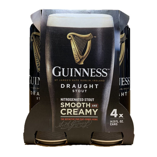 Guinness Draught Stout Nitrogenated Stout Smooth and Creamy