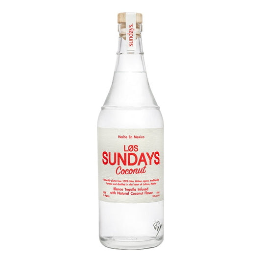 Los Sundays Blanco tequila Infused with Natural Coconut Flavor - Grapes & Hops Deli 